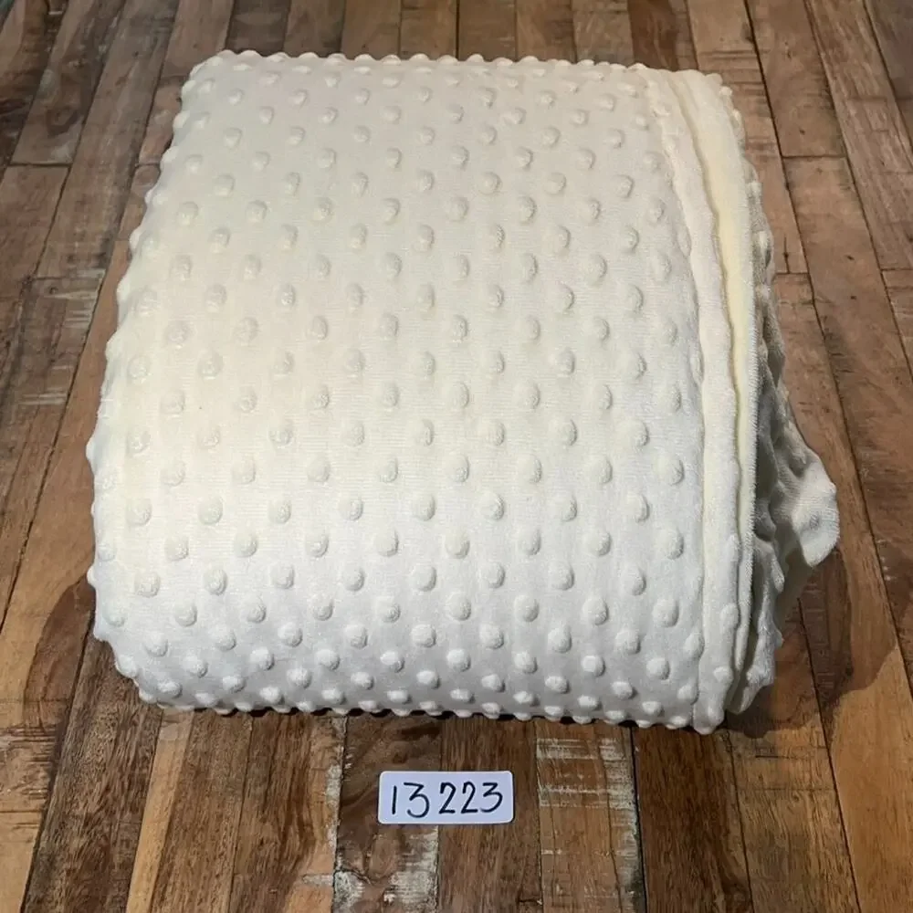 Quility Yellow Cream Weighted Blanket Cover 84 x 90 NO INSERT